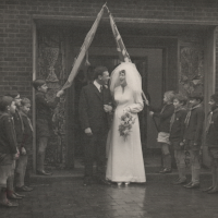 On Parade on Wedding day!