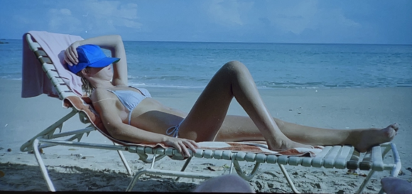 Celia enjoying the sun