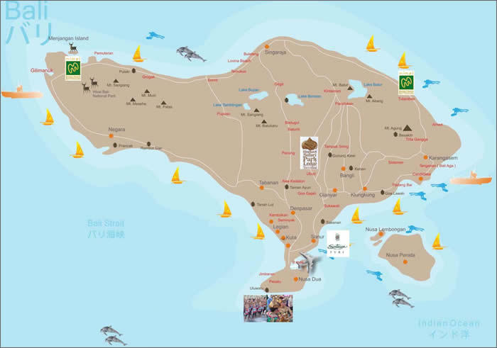 Map of Bali