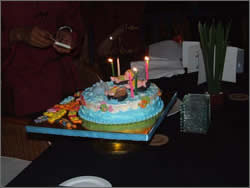 The birthday cake
