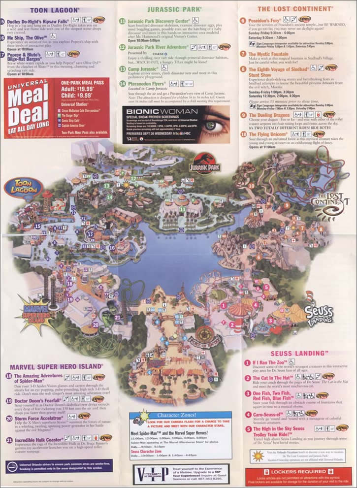 Island of Adventure Map