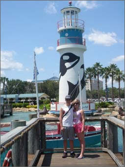 Andy and Steff @ the Seaworld tower