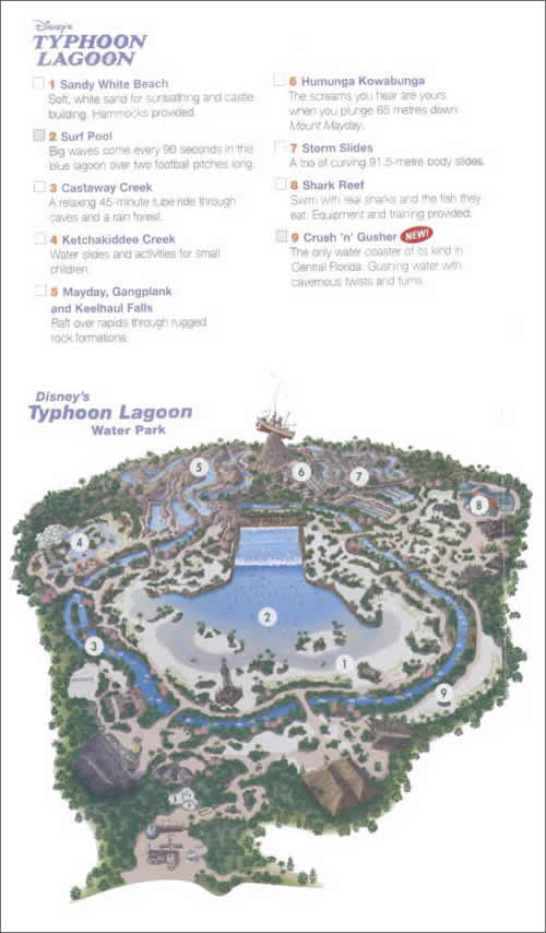 Typhoon Lagoon map