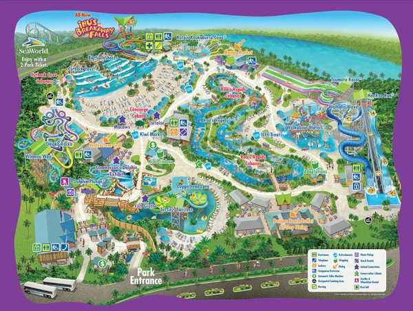 Map of Aquatica Water Park