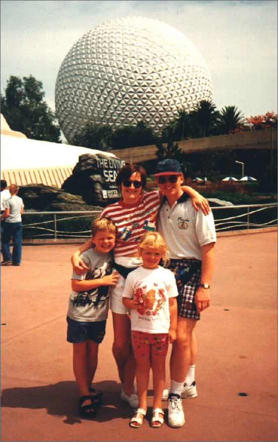 Andy, Lauren Russell and Brigitte at Epcot