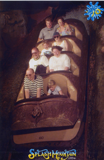 Everyone enjoying Splash Mountain